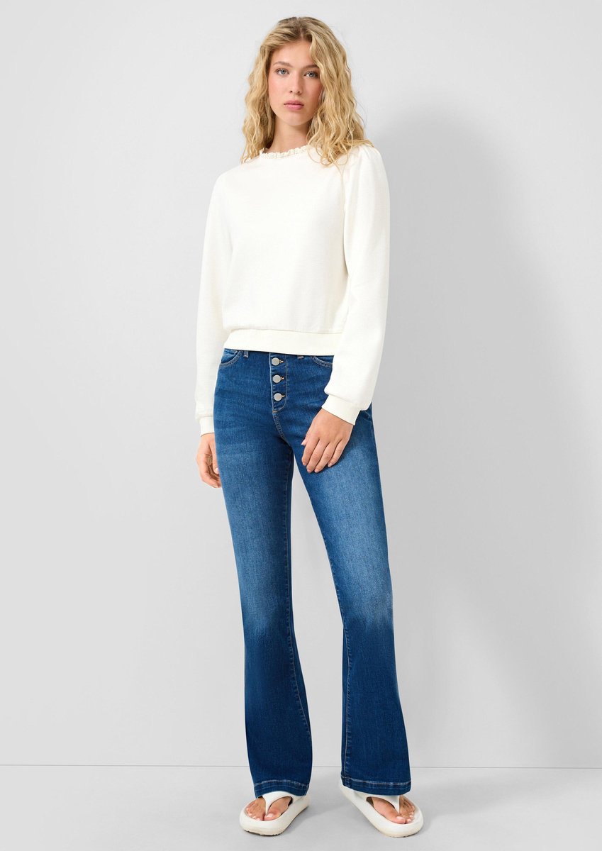 Hochtaillierte Damenflare-Jeans QS Reena