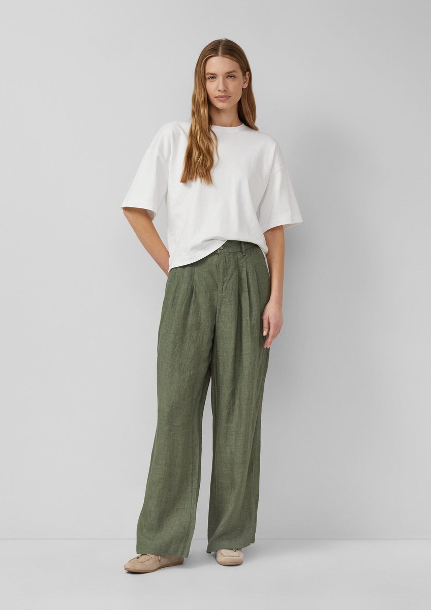 Leinenhose mit Falten Damen s.Oliver
