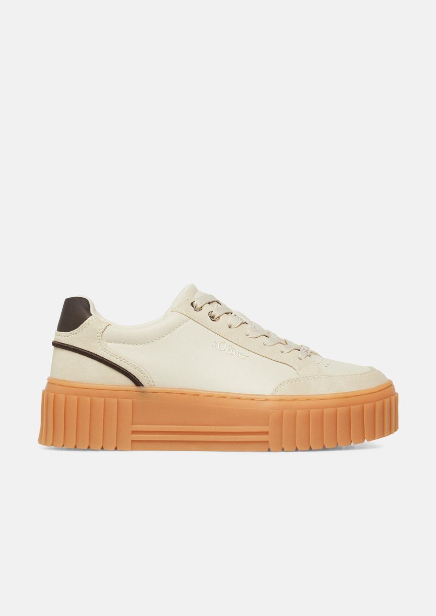 Damen Sneaker mit Plateausohle und Leopardenmuster s.Oliver