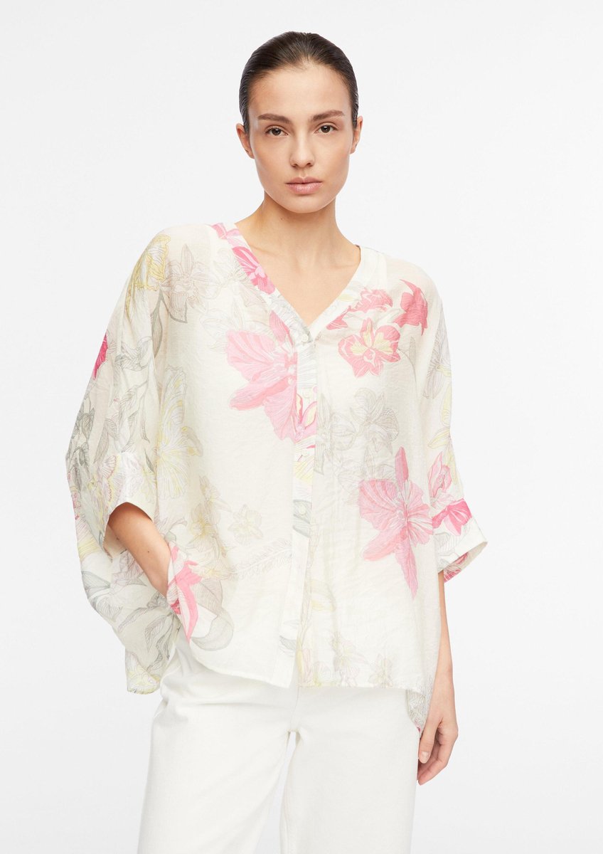 Druckbluse aus Viskose für Frauen COMMA