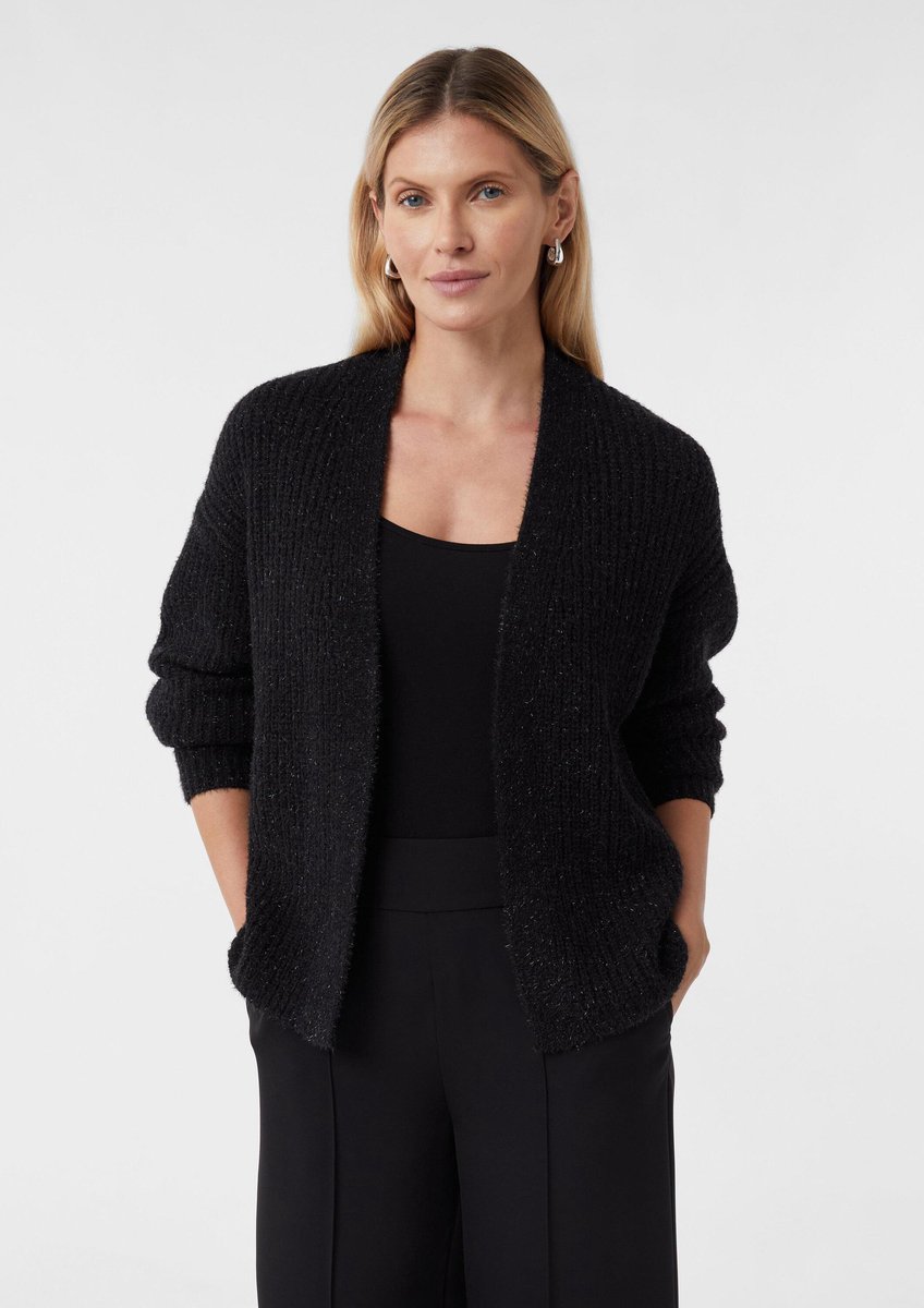 Frauen Strickjacke mit glitzerndem Garn COMMA
