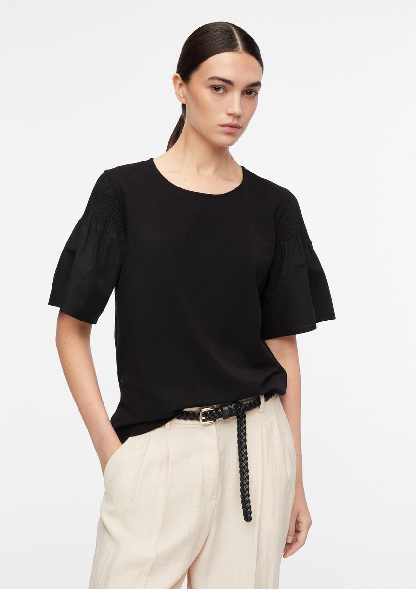 T-Shirt mit Rundhalsausschnitt aus Jersey für Damen COMMA Smock