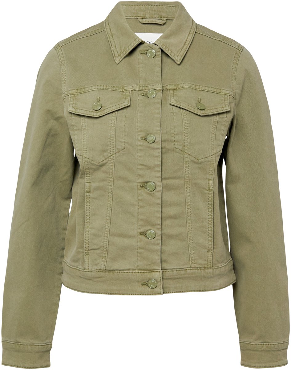 Damen Jeansjacke mit elastischem Material, umgeschlagenem Kragen und Brusttasche s.Oliver