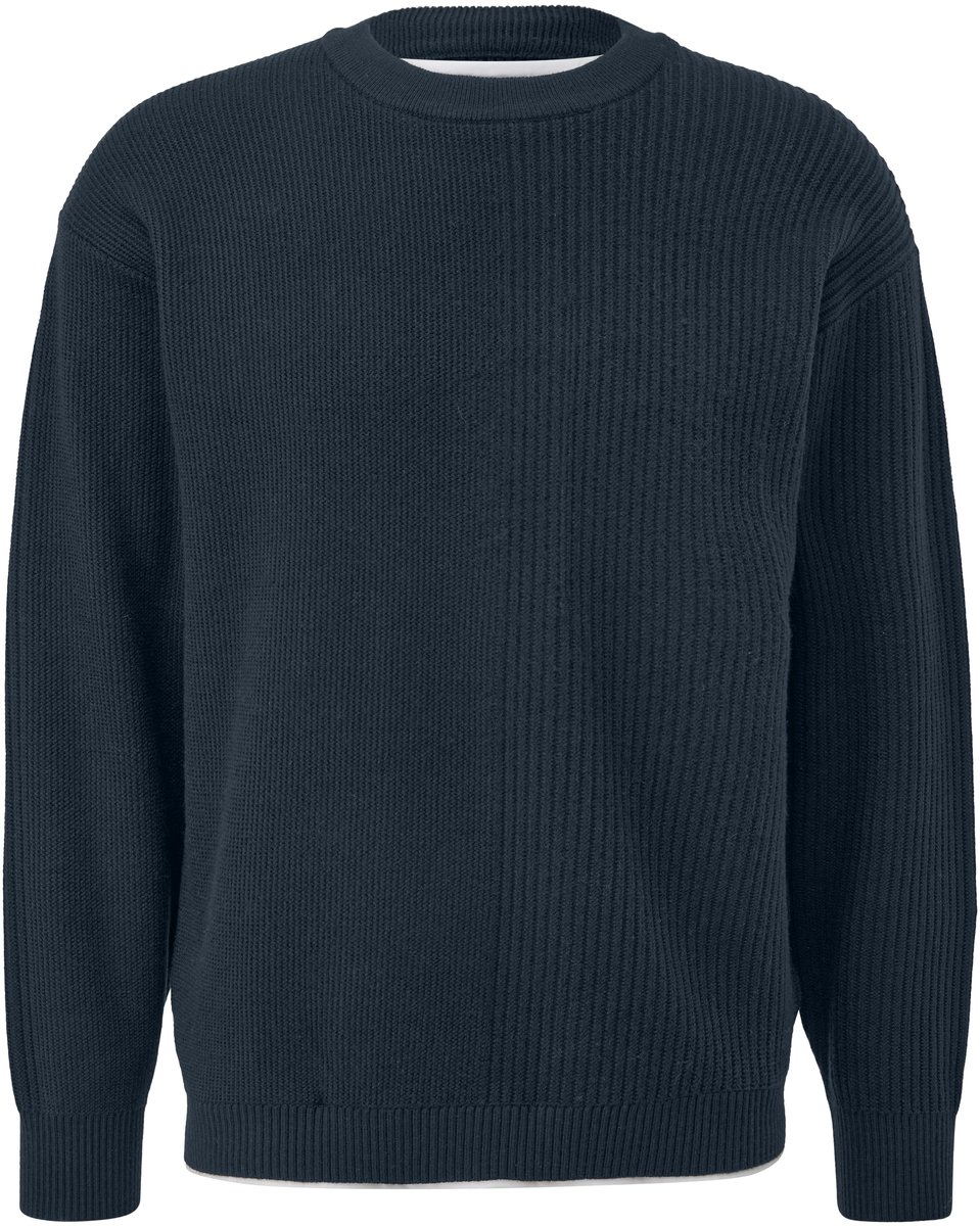 Pull mit geripptem Overlay QS