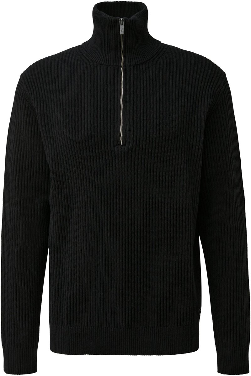 Pullover aus geripptem Kaschmir QS Regular Fit