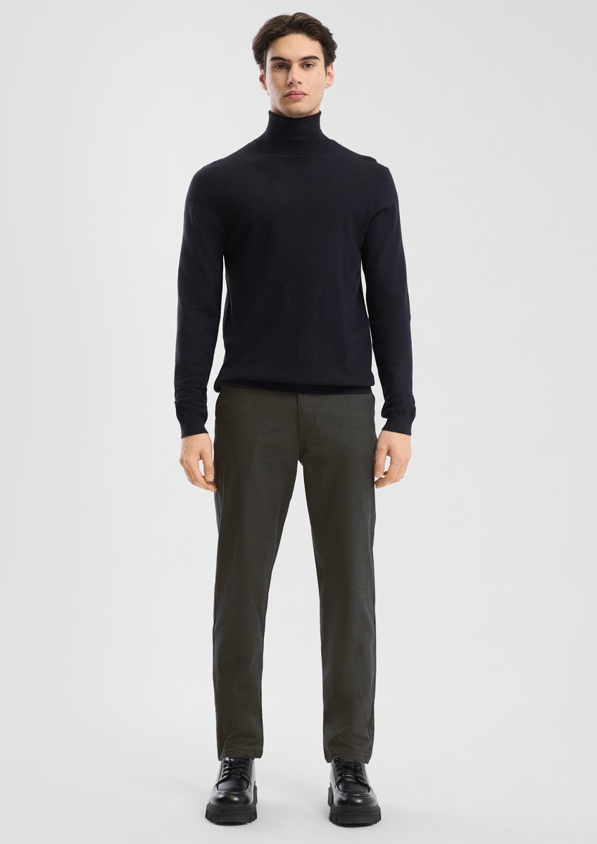 Chino-Hose im Oxford-Stil slim fit QS