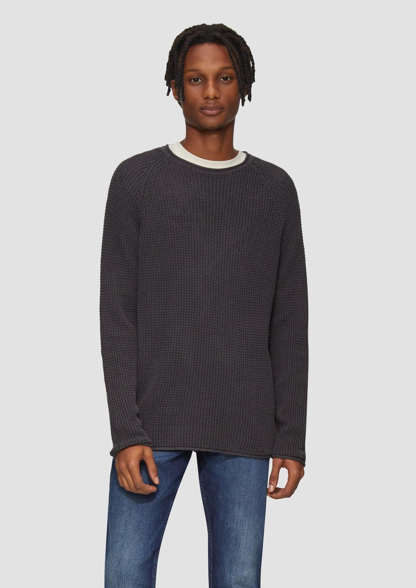 Raglan-Pullover mit Ärmeln aus Strick QS