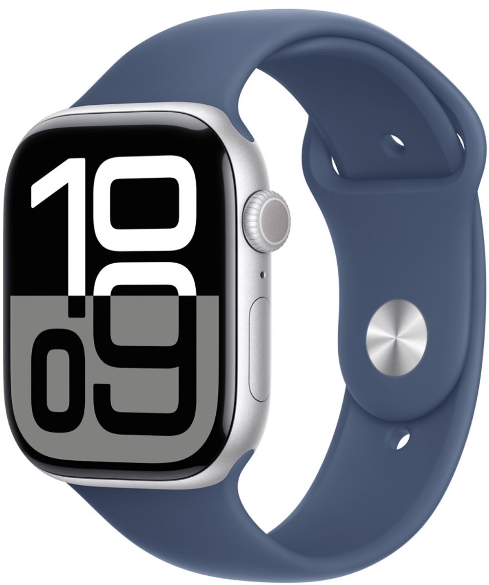 Apple MXLW3ZM/A smart wearable accessory Band Blue Fluoroelastomer
