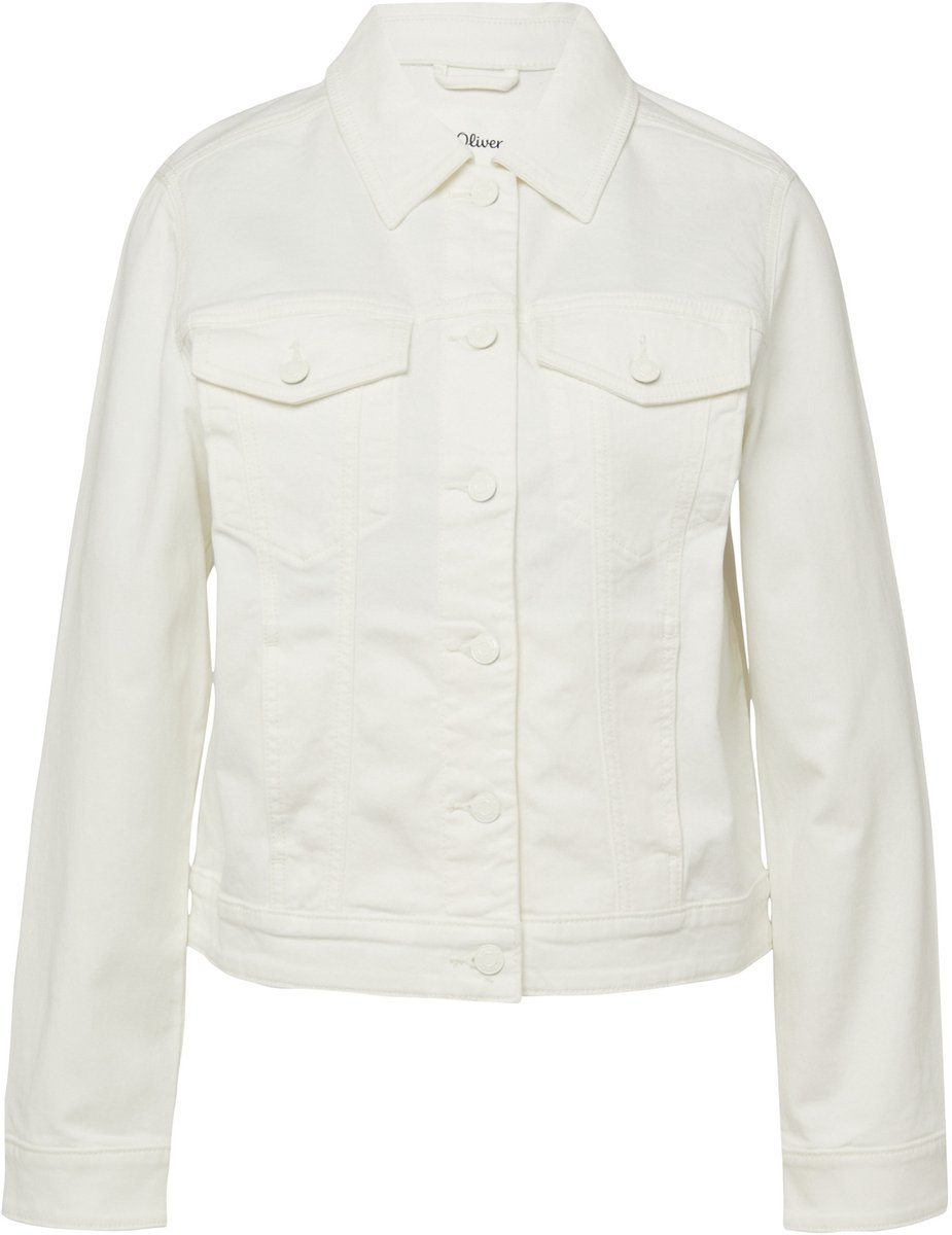 Damen Jeansjacke mit elastischem Material, umgeschlagenem Kragen und Brusttasche s.Oliver