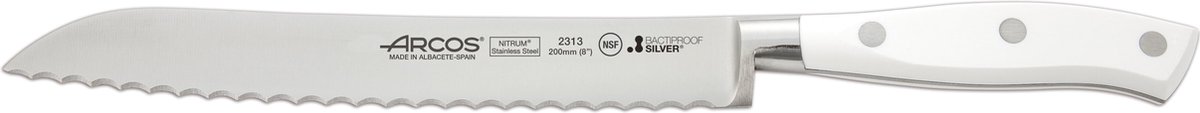 Cuchillo panero Arcos Riviera blanc 200MM