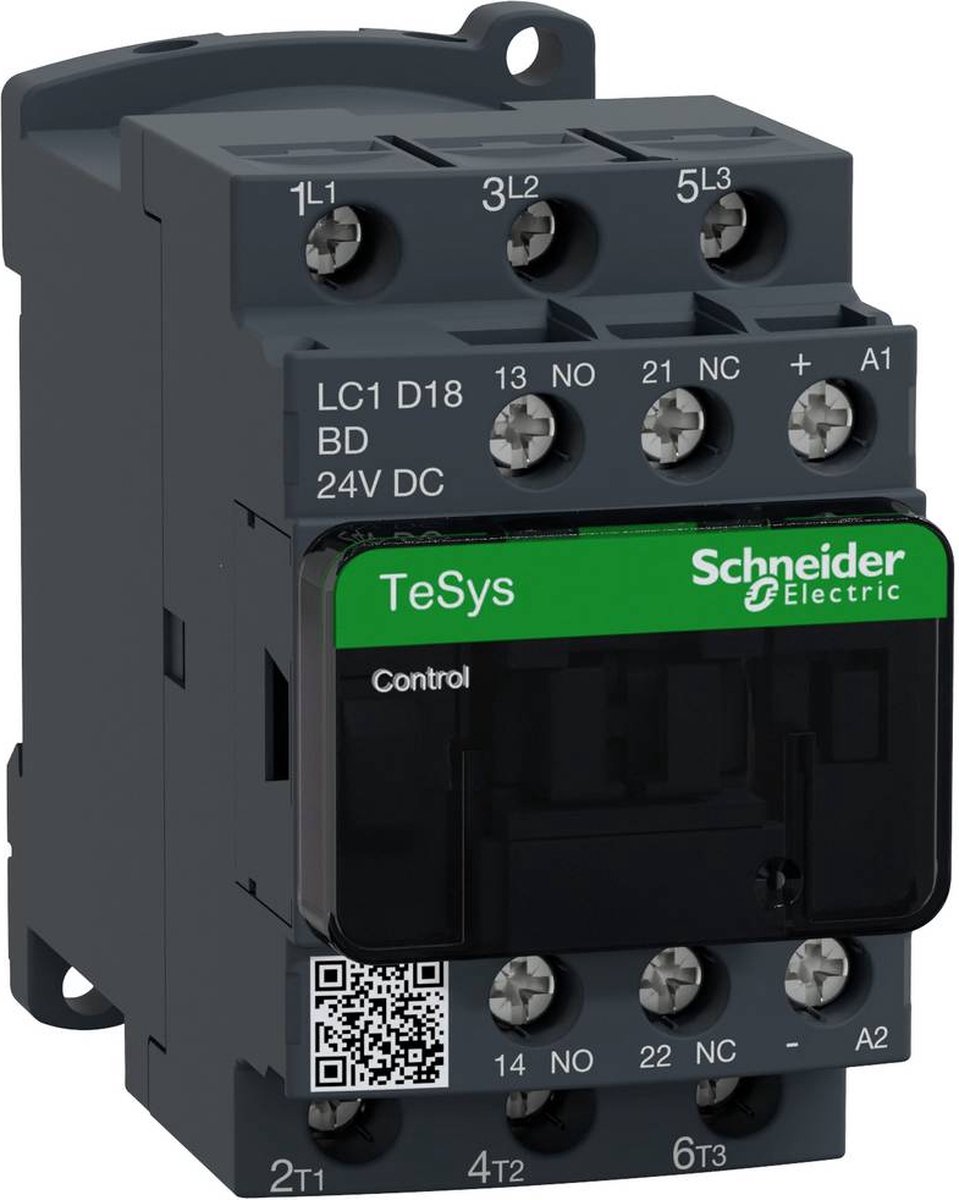 LC1D18BD - Magnet contactor 18A 24VDC LC1D18BD