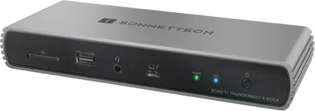 Sonnet Echo 11 Thunderbolt 4 HDMI Dock Docking Black. Silver