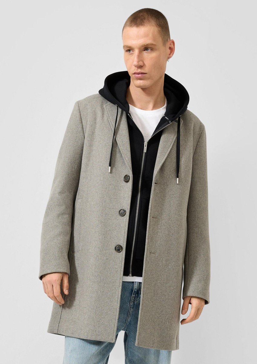 Wollmischungsmantel QS