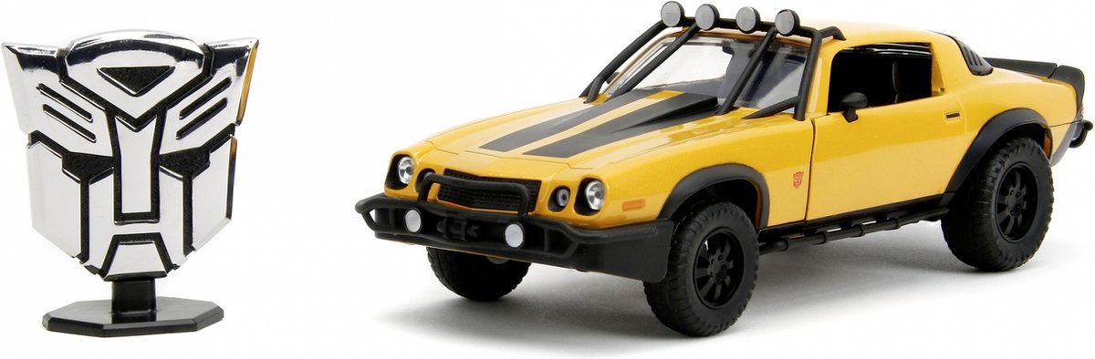 Sammlerfigur Replik Fahrzeug 1977 Jada Toys Transformers Chevy Camaro T7 Bumblebee