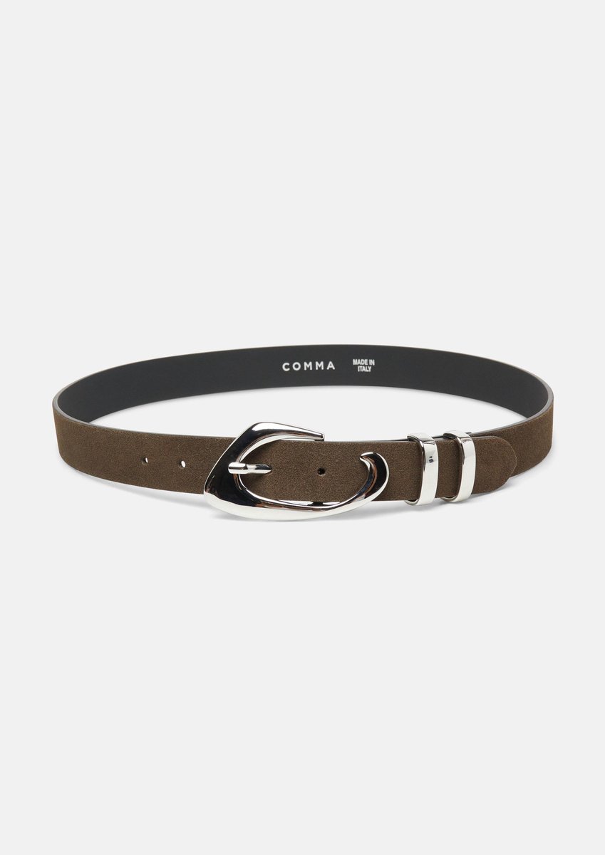 Signature Gürtel aus Veloursleder für Frauen COMMA