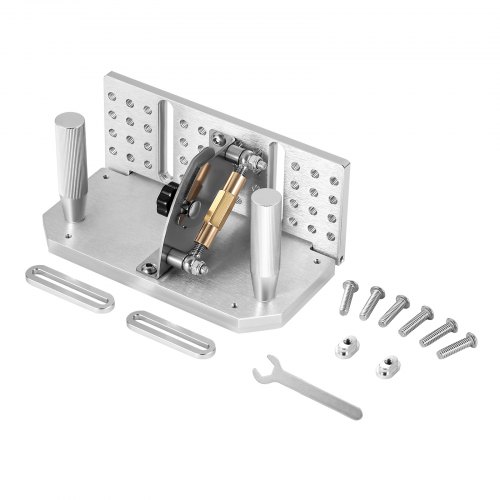 VEVOR Belt Grinder Knife Jig, 85° - 115° Adjustable Belt Sander Knife Sharpening Jig with Dual Handles, 195mm Long Sharpener Locator Compatible with Bench Grinders, Sharpening Machines