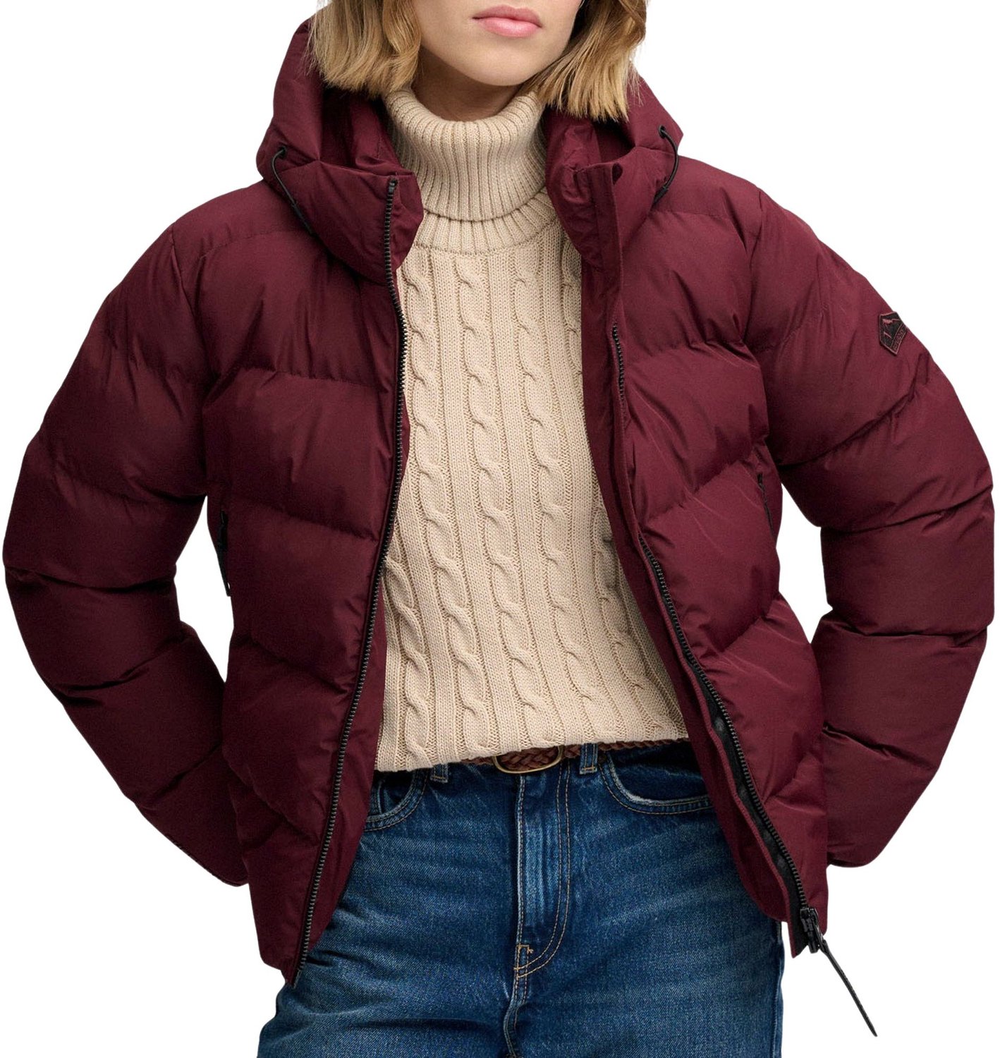 Daunenjacke  mit Kapuze, Damen Superdry Sports