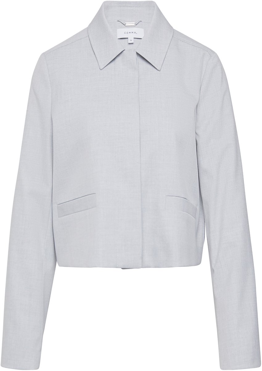 Bluse mit Kragen und Knopfleiste für Damen COMMA