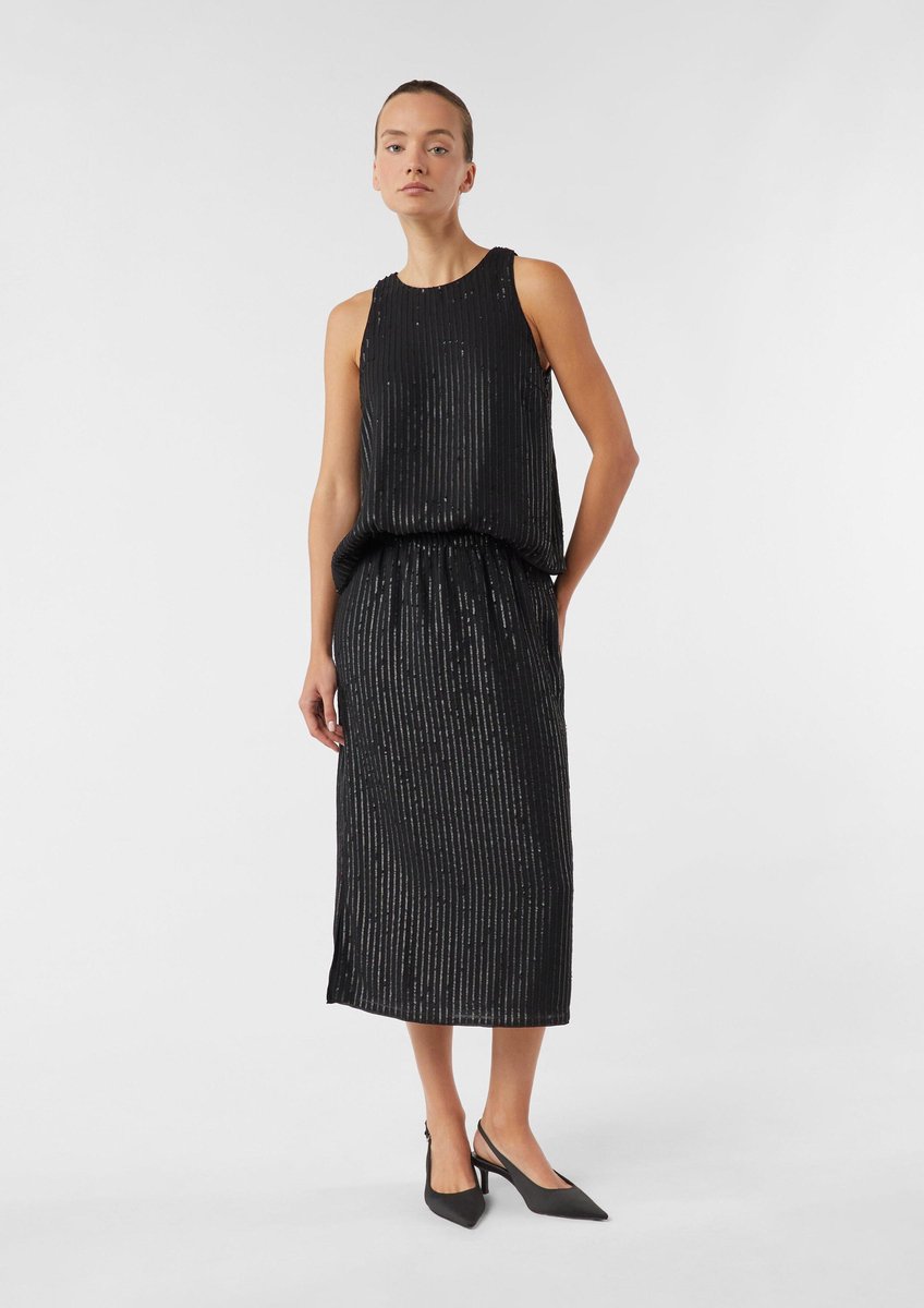 Jupe mit Jersey-Futter Damen COMMA