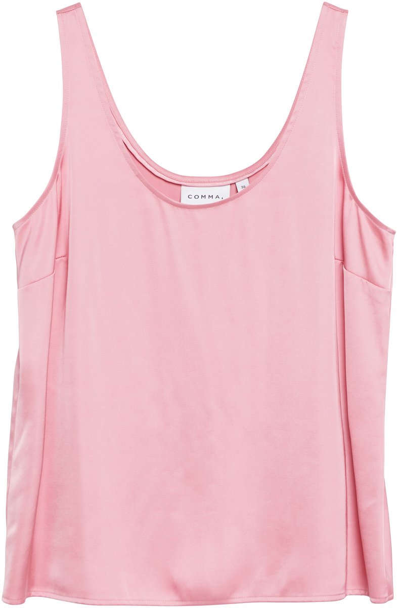 Satinzierender Rundhals-Top für Damen COMMA