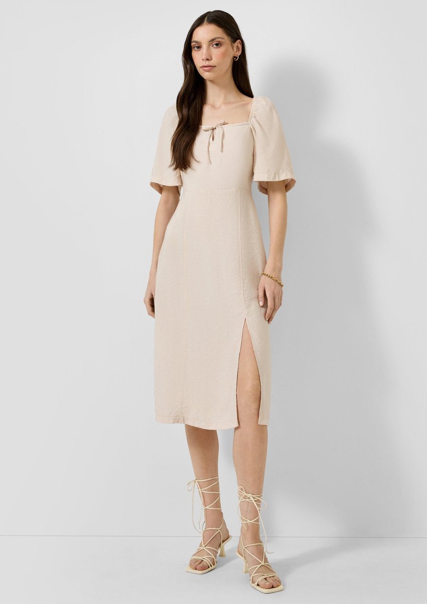 Schulterfreies Wickelkleid mit quadratischem Ausschnitt Damen QS