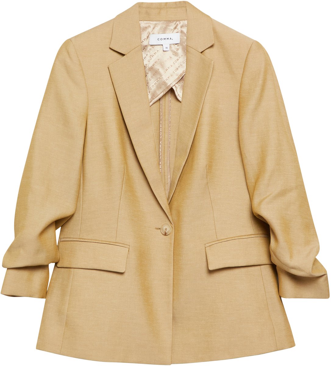 Blazer mit 3/4-Ärmeln aus Leinen Lyocell für Damen COMMA