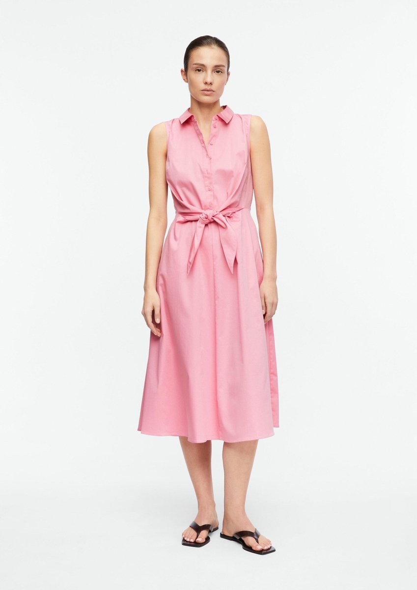 Ärmelloses Hemdkleid aus Baumwollpopeline für Damen COMMA