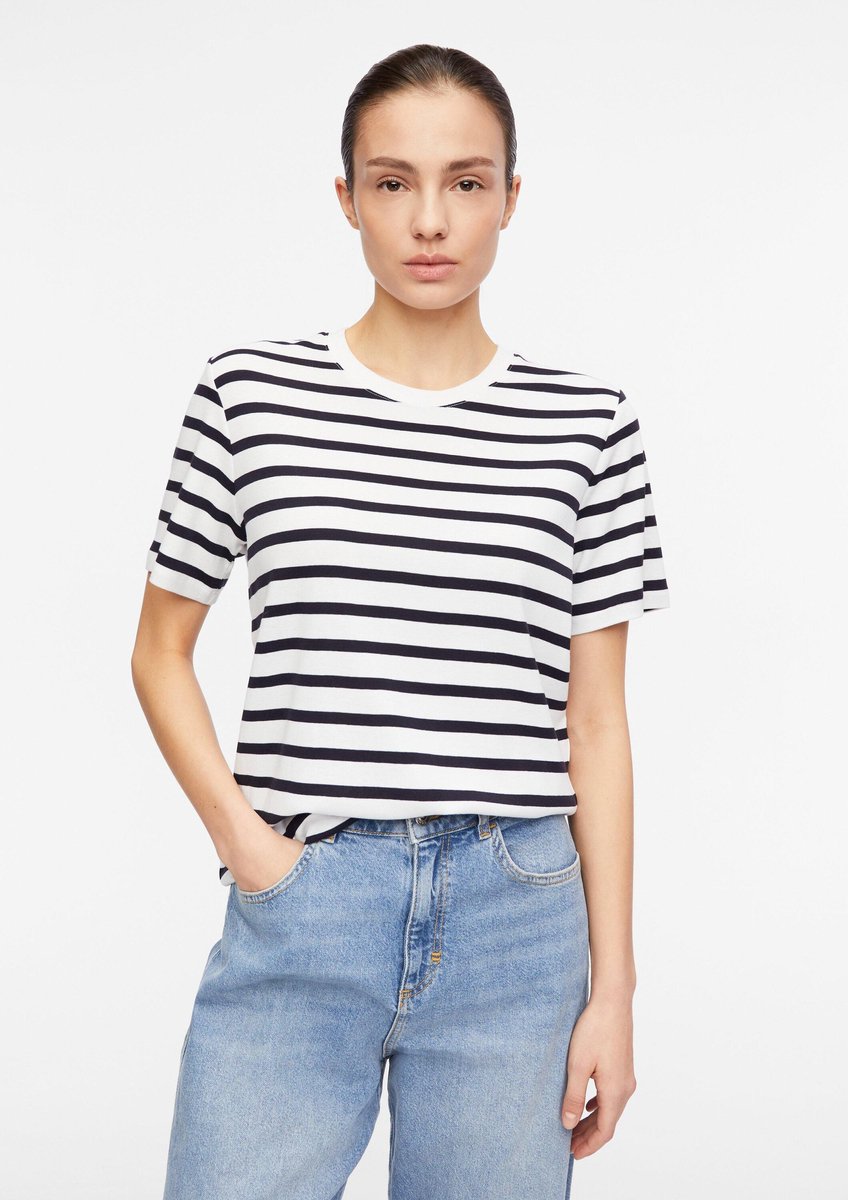 Gestreifter Freizeit T-Shirt Damen COMMA Stripe Ultimate