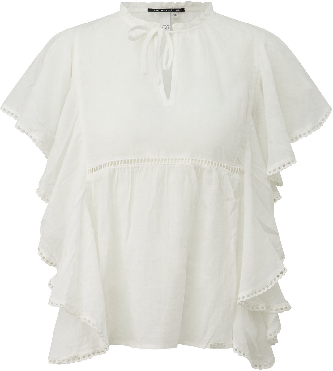 Sanfte Bluse mit Rüschen Damen QS Regular Fit