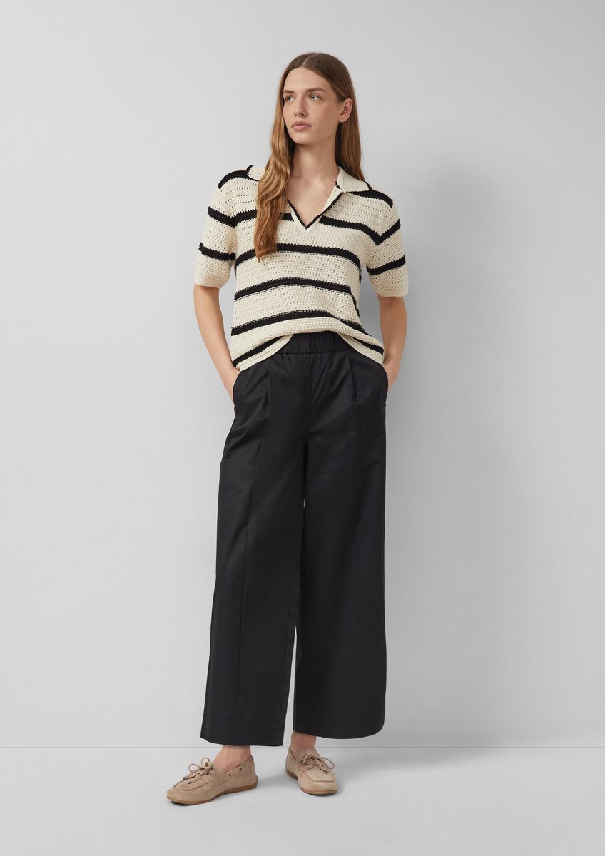 Culotte-Hose aus Twill mit Falten für Damen s.Oliver