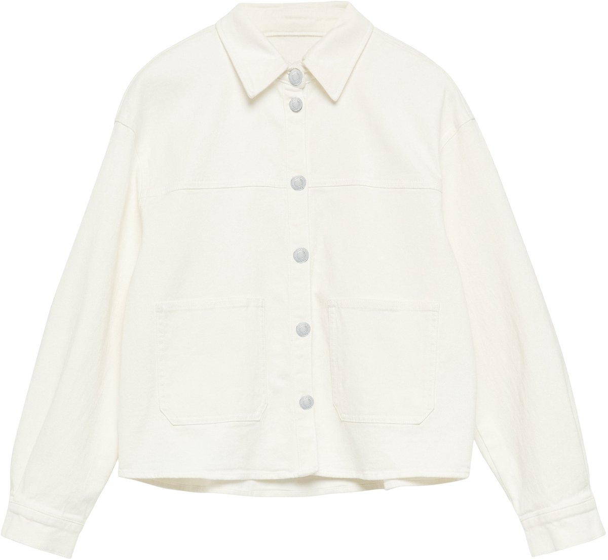 Oversized Jeansjacke mit Hemdkragen langärmlig für Damen COMMA