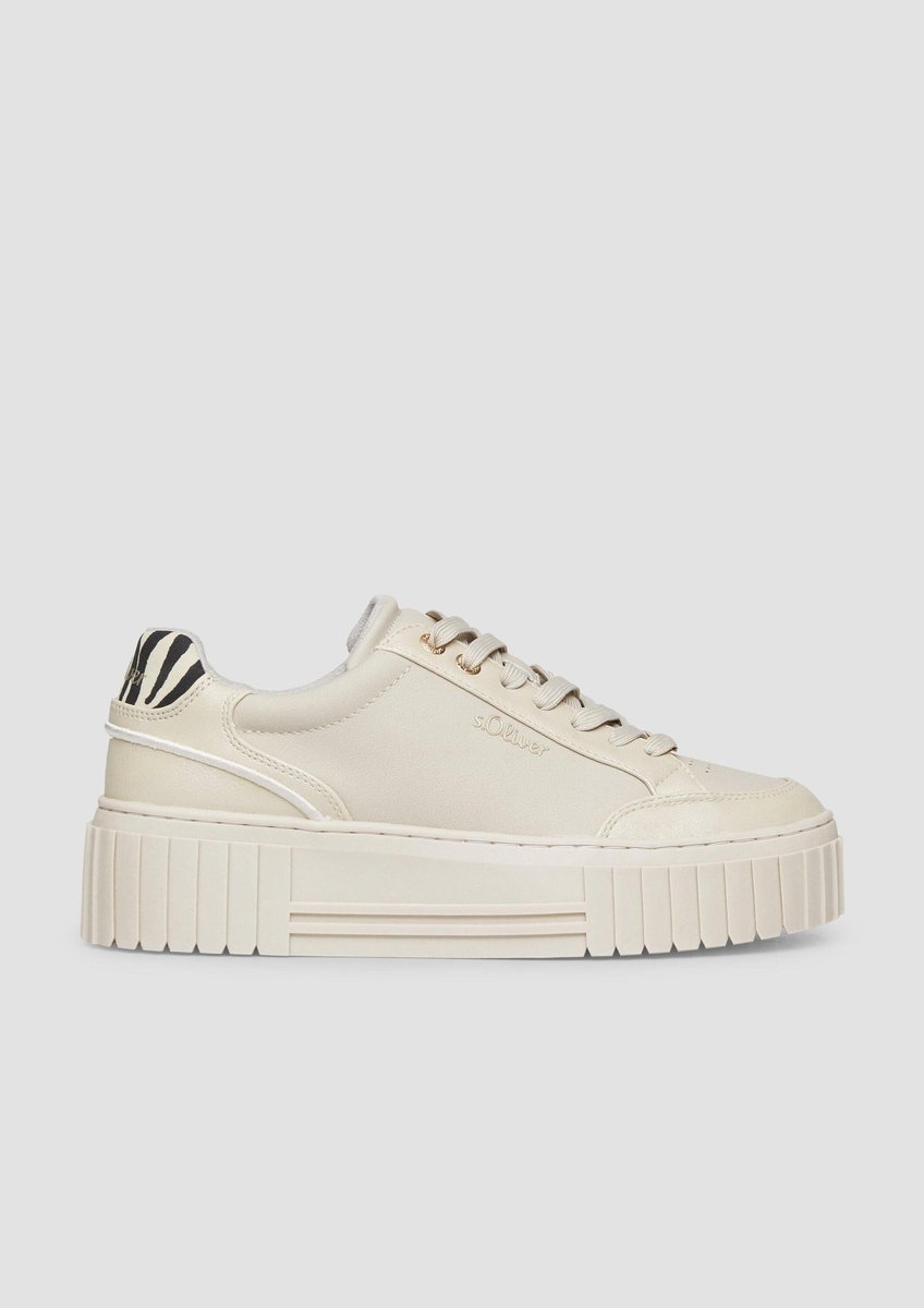 Damen Sneaker mit Plateausohle und Leopardenmuster s.Oliver