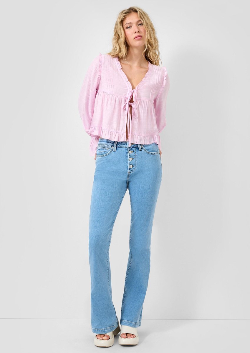 Hochtaillierte Damenflare-Jeans QS Reena