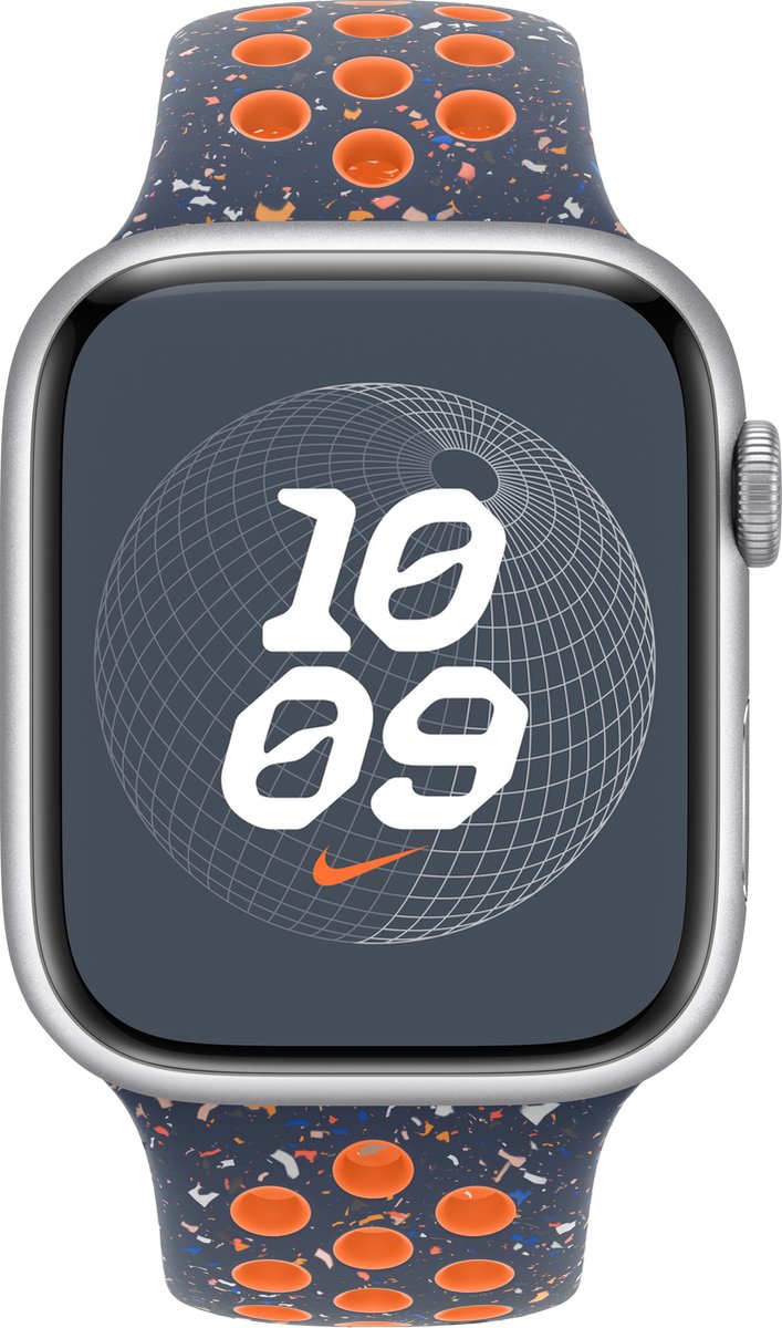 Apple 45mm Blue Flame Nike Sport Band - M/L