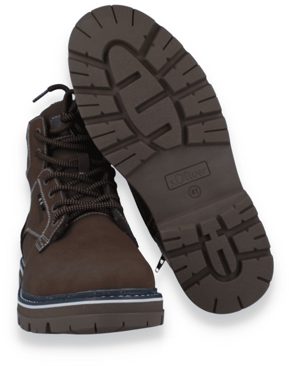 Lederoptik Schnürstiefel s.Oliver