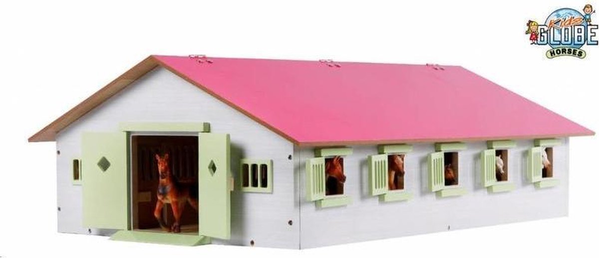 Reitspielzeug - Pferdestall mit 9 Ställen Kidsglobe