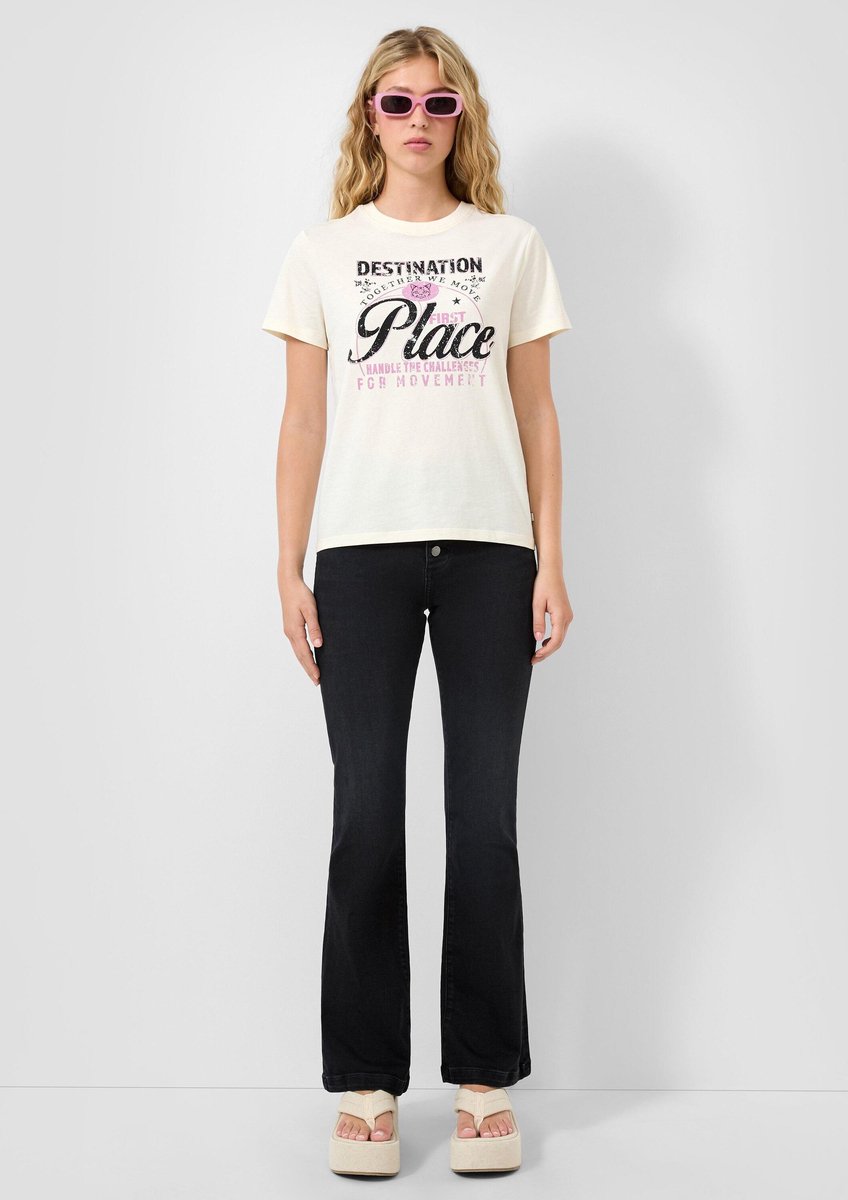 Hochtaillierte Damenflare-Jeans QS Reena