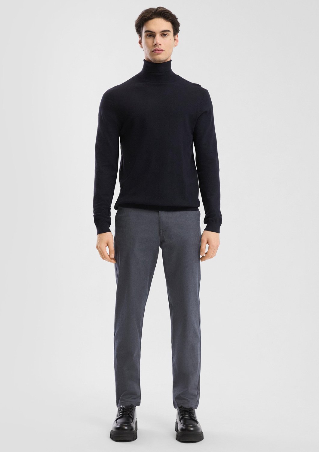 Chino-Hose im Oxford-Stil slim fit QS