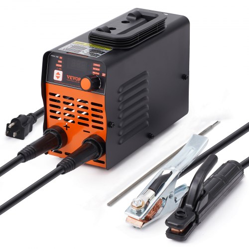 VEVOR 220V Stick Welder, 140A ARC/Lift TIG Welding Machine with Large LED Display, 2-in-1 Portable Stick Welding Machine with Hot Start Arc Force Anti-Stick VRD, MMA ARC Welder Machine for Welding