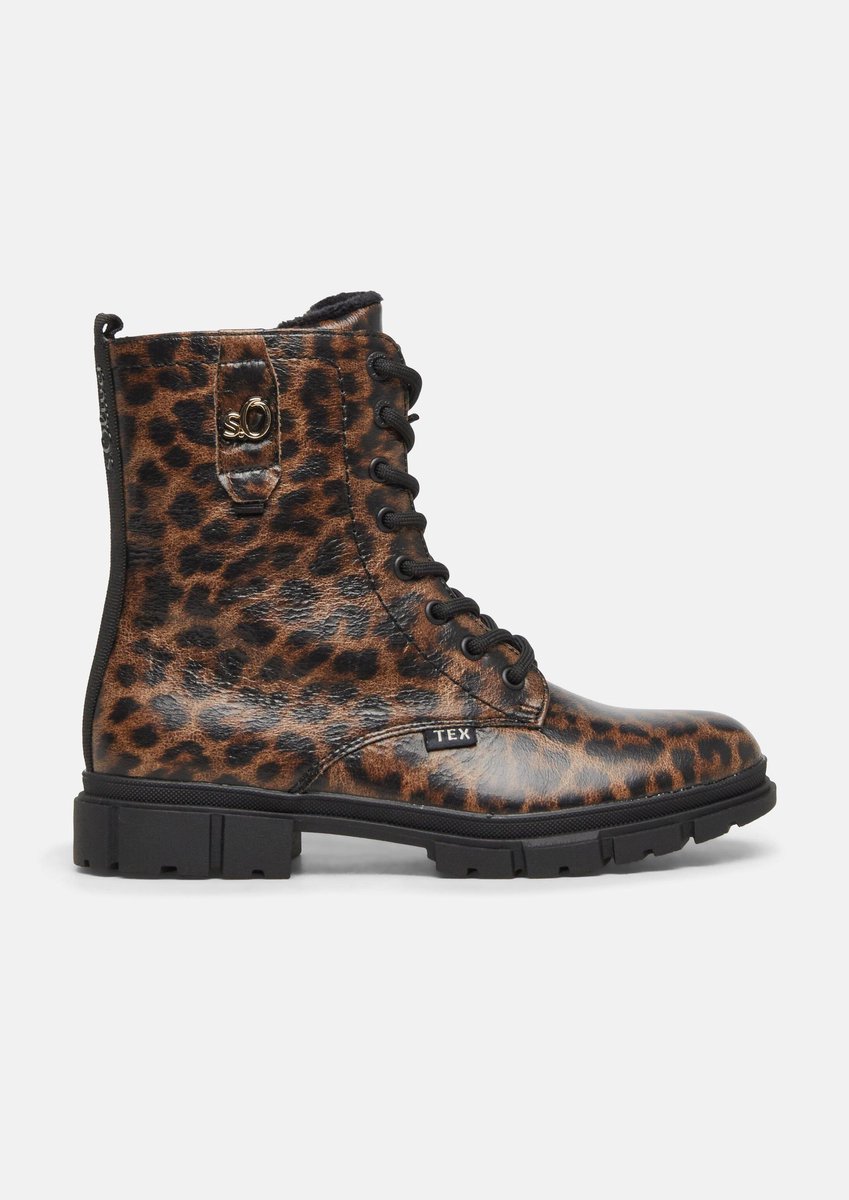 Schnürstiefeletten Lederlook für Kinder s.Oliver