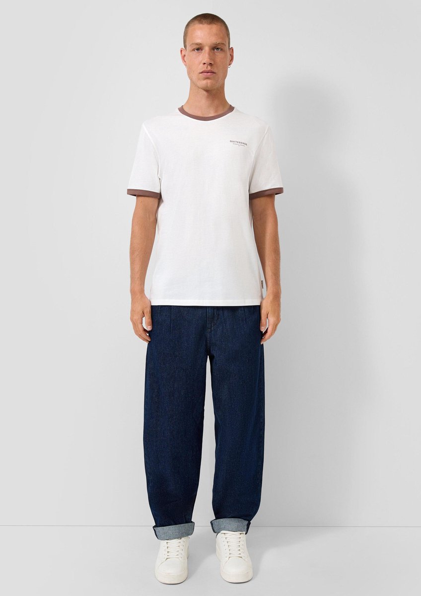 Plissierte Denim-Jeans QS