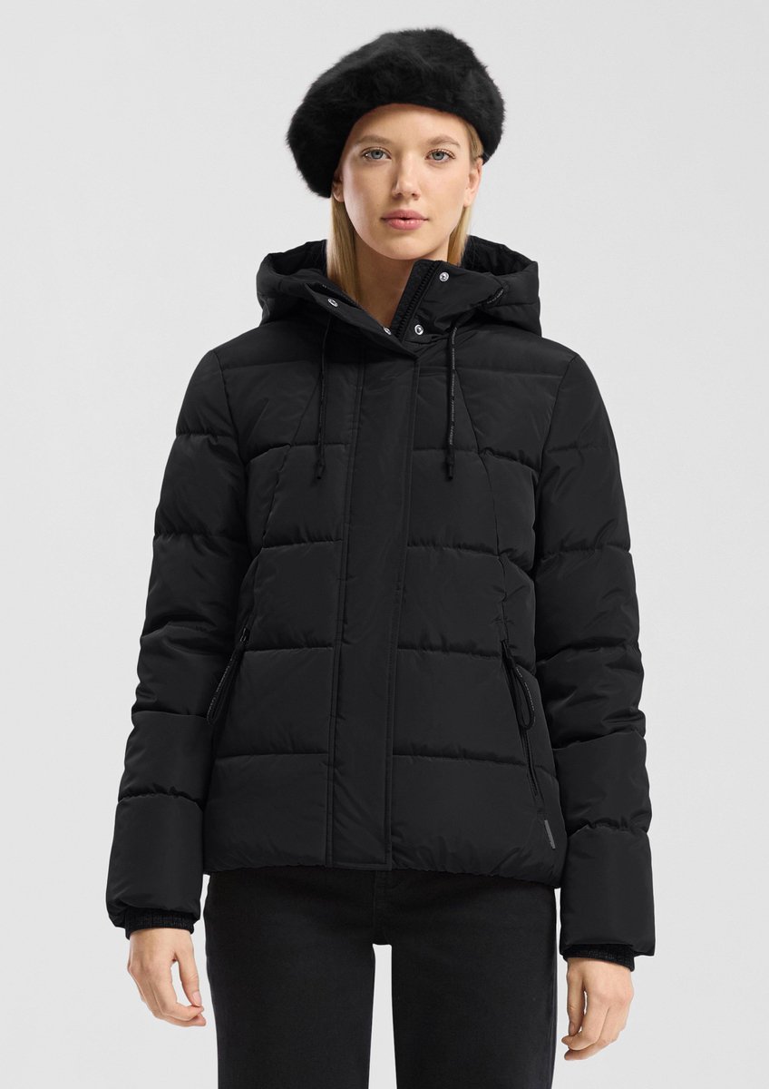Warme Steppjacke mit Kapuze für Damen QS