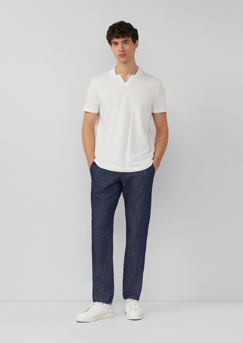 Klassische Jeans mit mittelhoher Taille und geradem Bein aus Mischleinen s.Oliver Benito