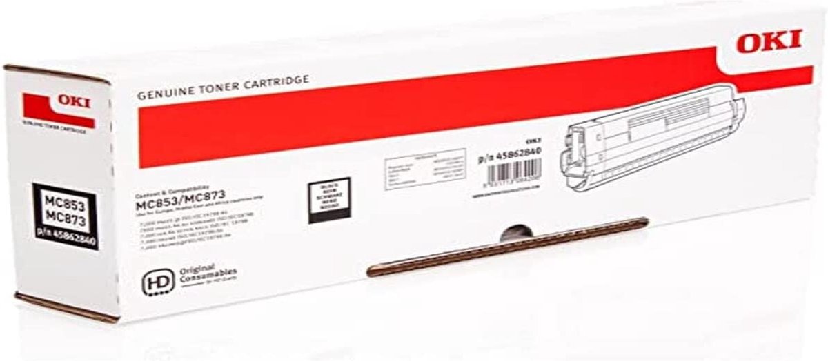 OKI 45862840 Toner-kit black. 7K pages ISO/IEC 19798 for OKI MC 853/87
