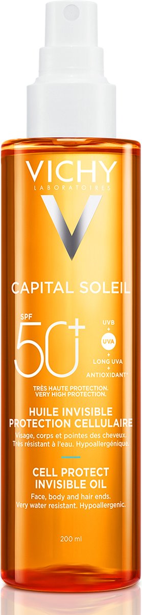 Unsichtbares Öl SPF50+ Cell Protect Capital Soleil, 200ml, Vichy