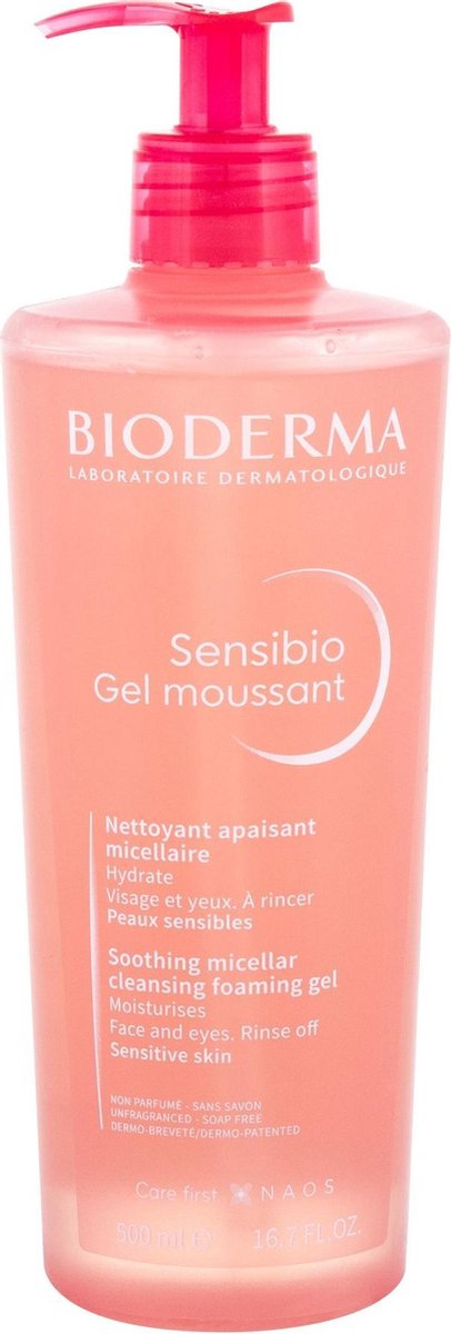Bioderma | Sensibio Gel Moussant | Reinigt und entfernt Make-up | 500ml