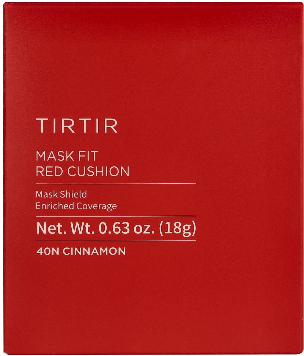 Tirtir Mask Fit Red Cushion, Zimt 40N, Kissengrundierung, 18 g