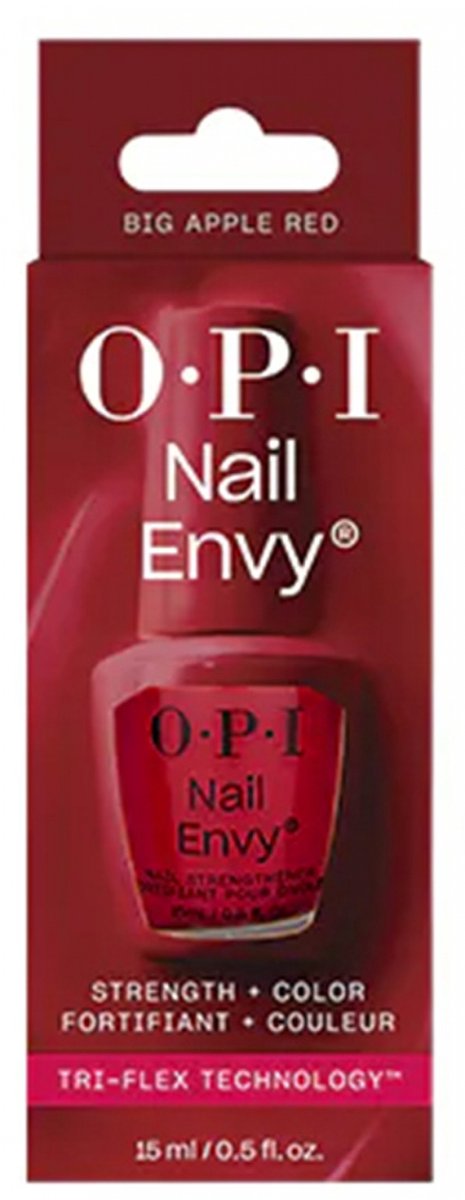 OPI, Nail Envy, Nagelspülung mit Farbe, NT225 Big Apple Red™, 15 ml