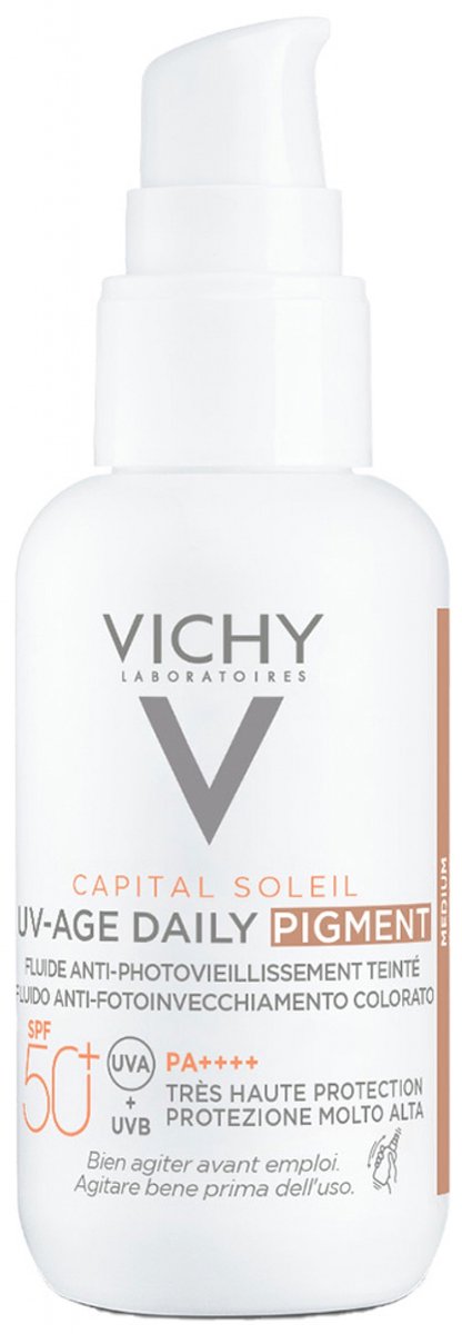Vichy Capital Soleil UV-Age Tägliches getöntes Anti-Photoaging-Fluid LSF 50+ 40 ml