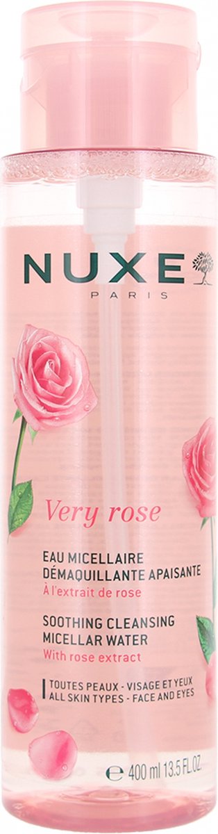 NUXE Very Rose Beruhigendes Mizellenwasser mit Rosenextrakt, 400 ml